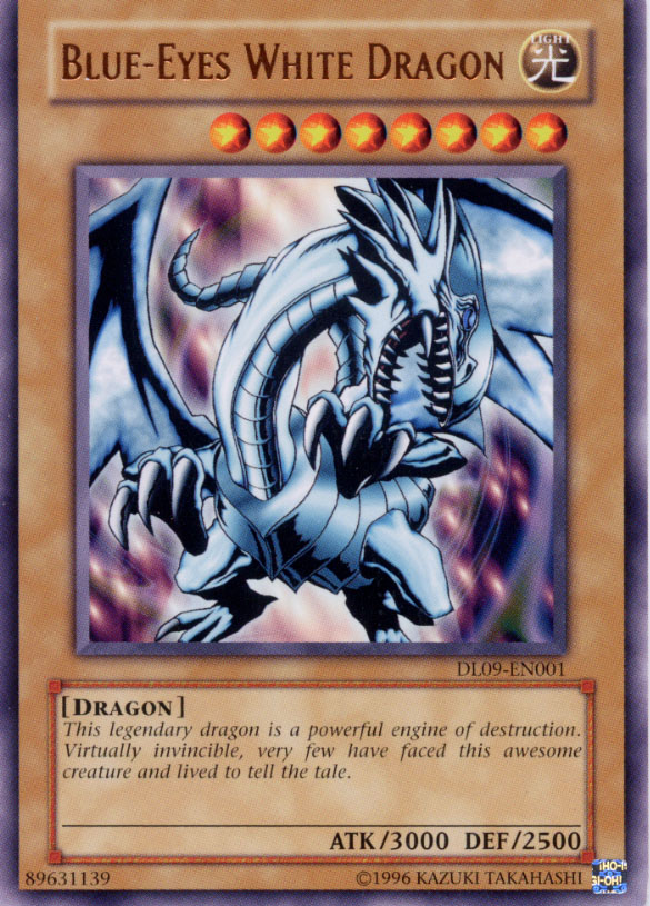 Yu-Gi-Oh Blue-Eyes White Dragon DL09-EN001 Bronze Lettering Variation