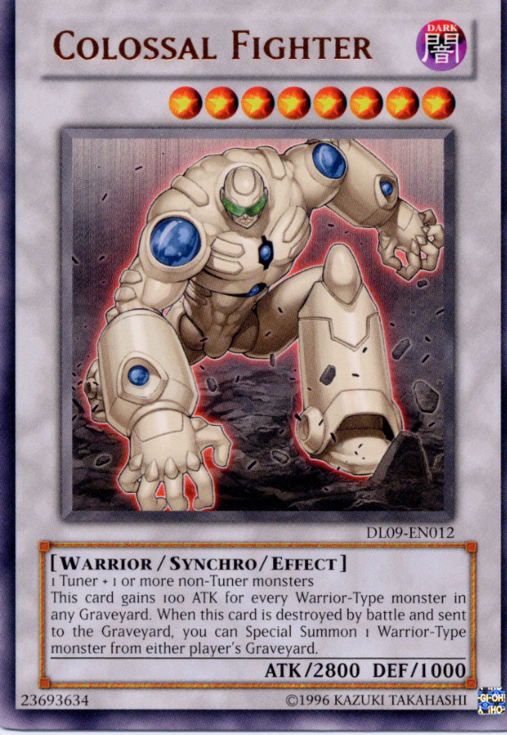Yu-Gi-Oh Colossal Fighter DL09-EN012 Bronze Lettering