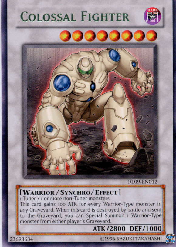 Yu-Gi-Oh Colossal Fighter DL09-EN012 Green Lettering