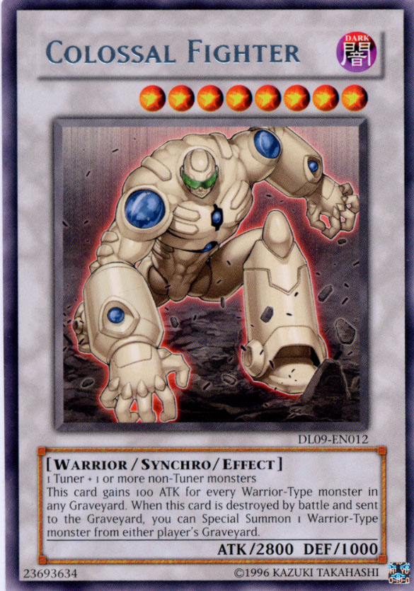Yu-Gi-Oh Colossal Fighter DL09-EN012 Silver Lettering