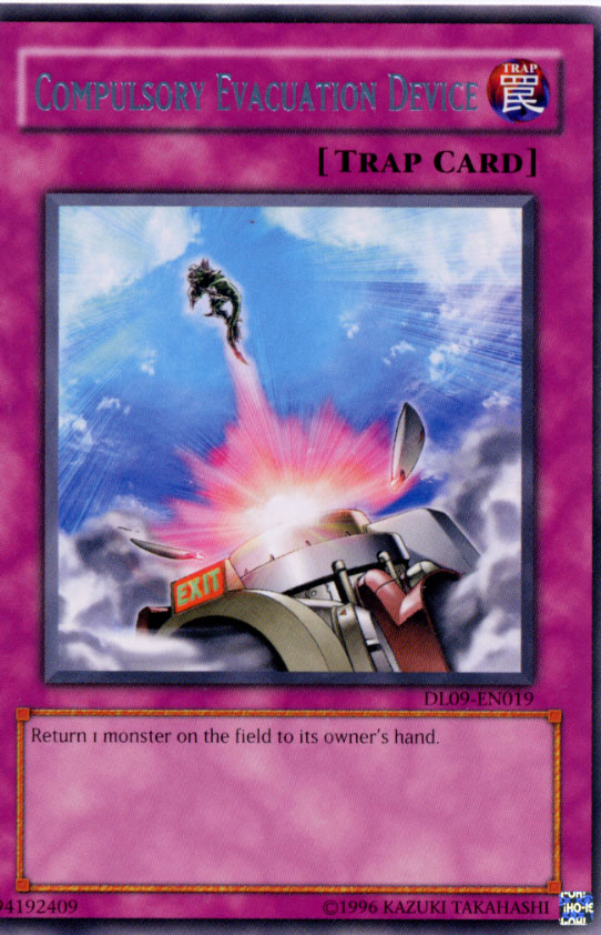 Yu-Gi-Oh Compulsory Evacuation Device DL09-EN019 Silver Lettering