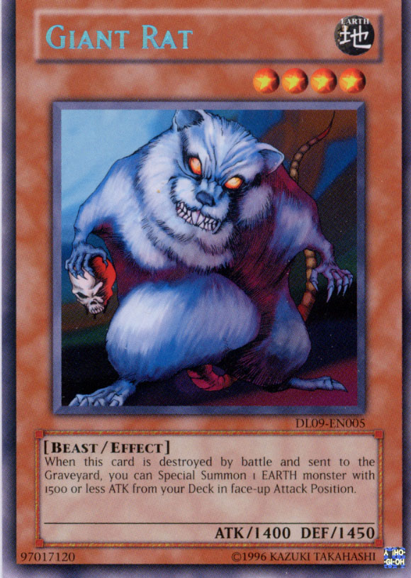 Yu-Gi-Oh Giant Rat DL09-EN005 Blue Lettering