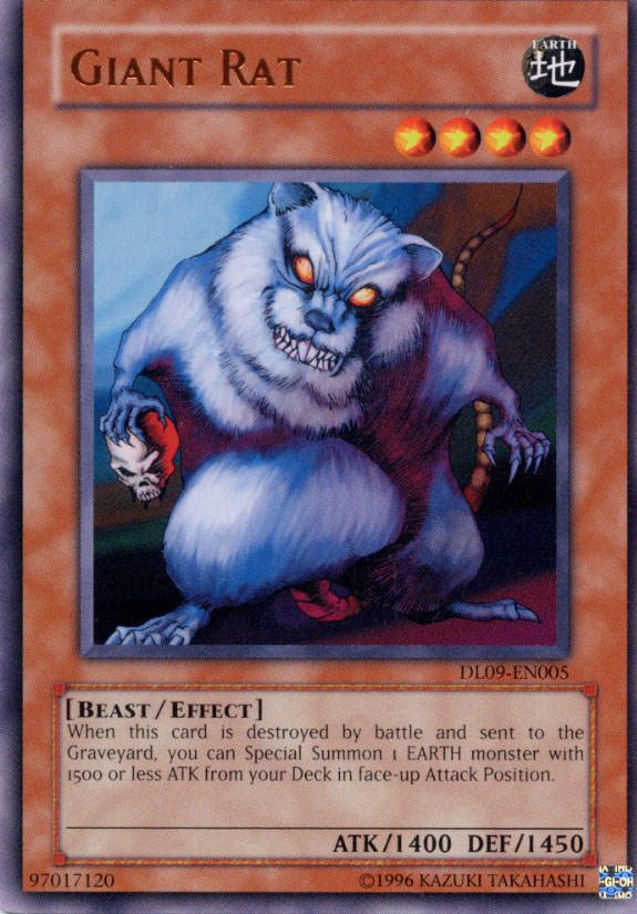 Yu-Gi-Oh Giant Rat DL09-EN005 Bronze Lettering