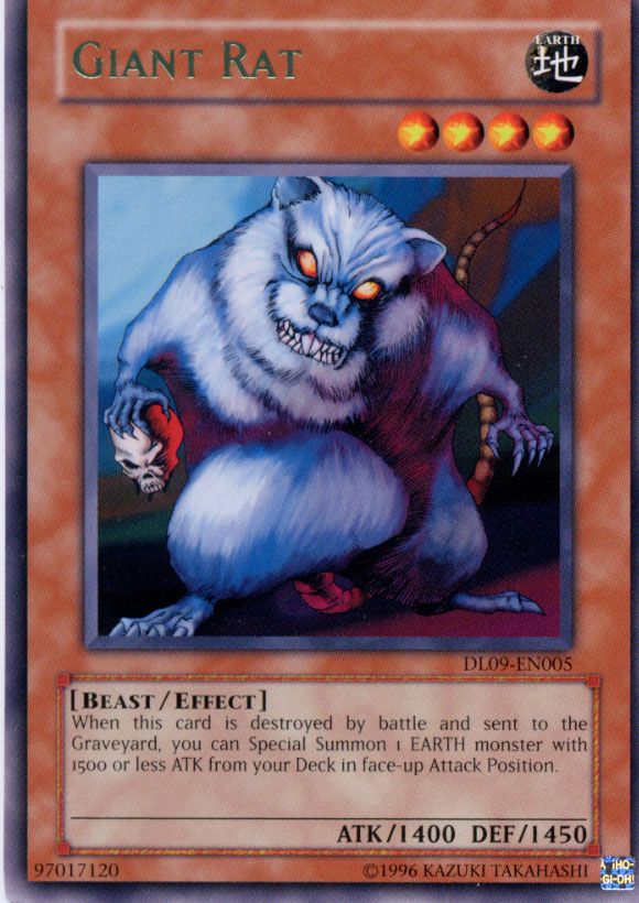 Yu-Gi-Oh Giant Rat DL09-EN005 Green Lettering