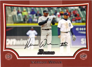 2009 Bowman Red Unnumbered #167 Vernon Wells