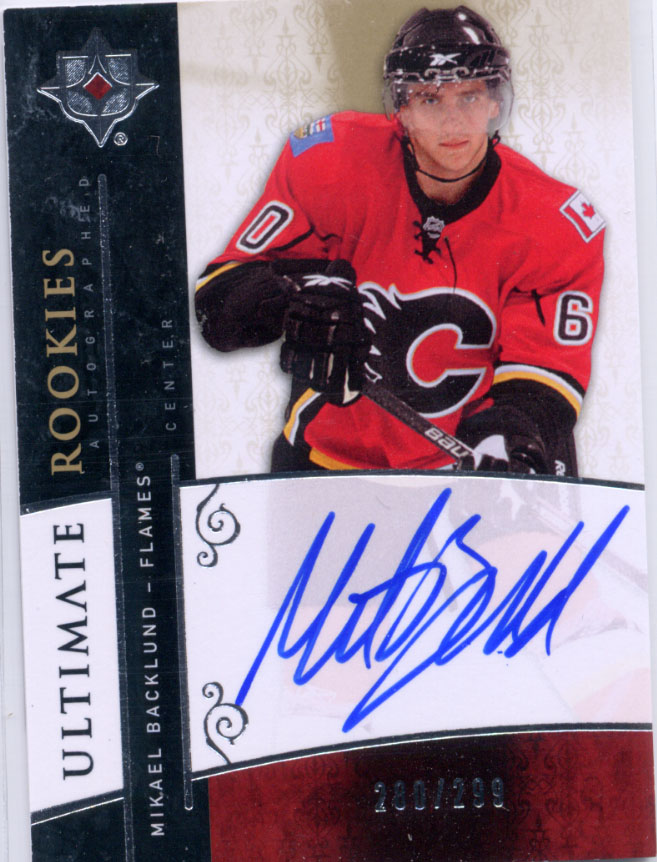 2009-10 Ultimate Collection #105 Mikael Backlund AU RC