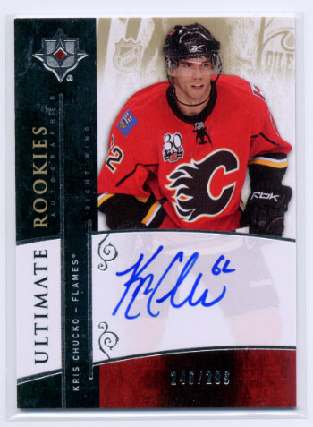 2009-10 Ultimate Collection #108 Kris Chucko AU RC