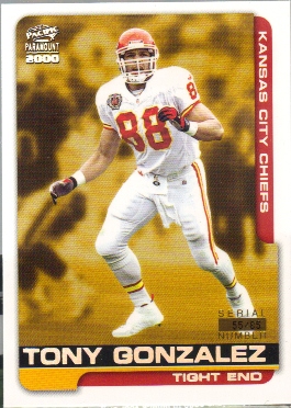 2000 Paramount HoloSilver #116 Tony Gonzalez