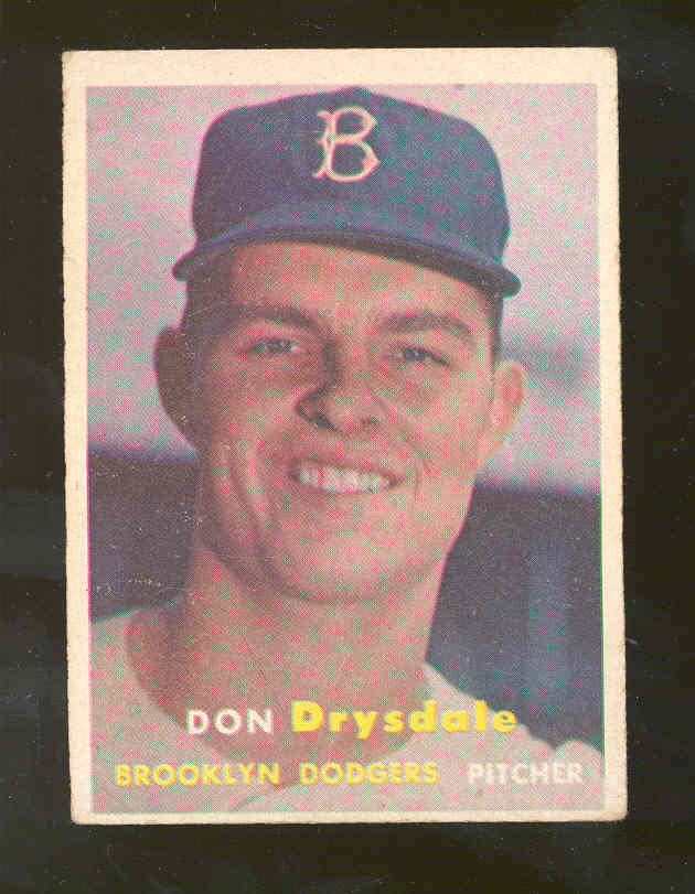 1957 Topps #18 Don Drysdale RC