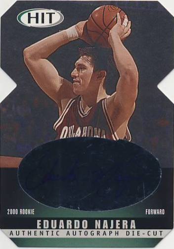 2000 SAGE HIT Autographs Diamond Cut #21 Eduardo Najera