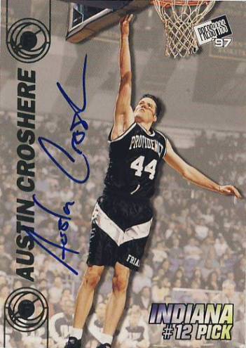 1997 Press Pass Double Threat Autographs #12A Austin Croshere