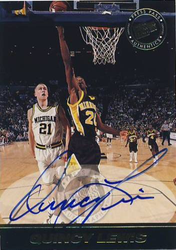 1999 Press Pass SE Autographs #27 Quincy Lewis