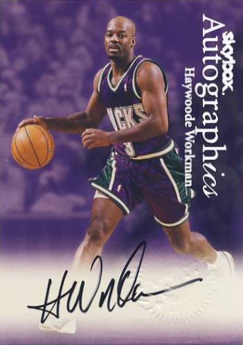 1999-00 SkyBox Premium Autographics #113 Haywoode Workman