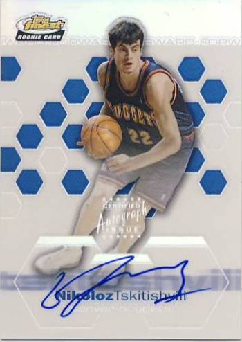 2002-03 Finest Refractors #174 Nikoloz Tskitishvili AU
