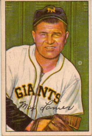 1952 Bowman #110 Max Lanier