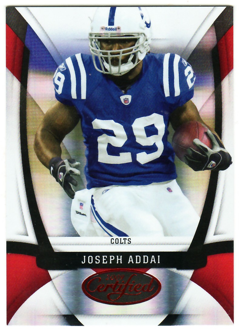 2009 Certified Mirror Red #55 Joseph Addai