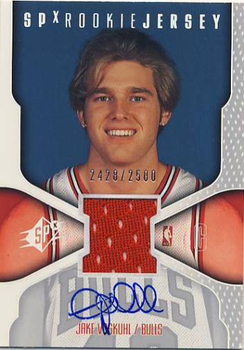 2000-01 SPx #136 Jake Voskuhl JSY AU RC