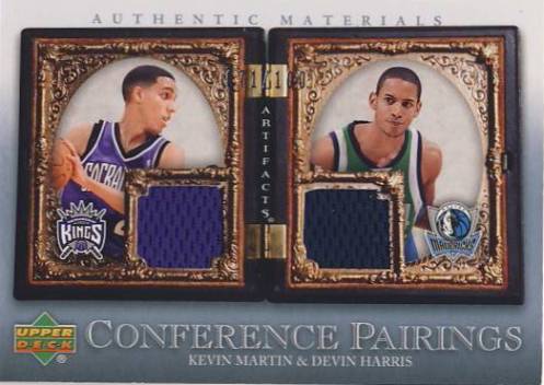 2007-08 Artifacts Conference Pairings #CPMH Kevin Martin/Devin Harris