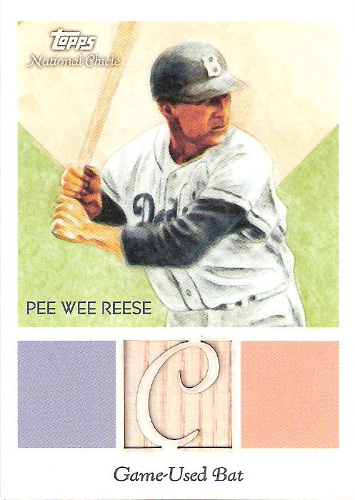2010 Topps National Chicle Relics National Chicle Back #PWR Pee Wee Reese