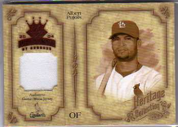 2004 Diamond Kings Heritage Collection Jerseys #17 Albert Pujols/50