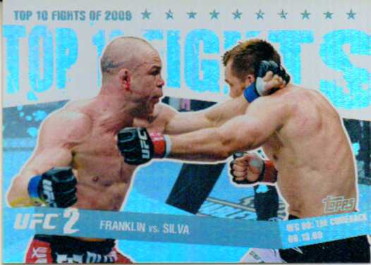 2010 Topps UFC Main Event Top 10 Fights of 2009 #6 Franklin/Silva