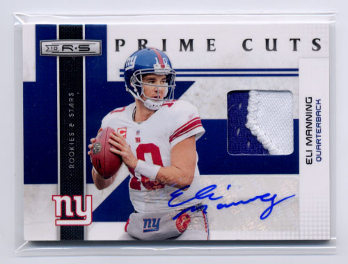 2010 Rookies and Stars Prime Cuts Autographs #7 Eli Manning
