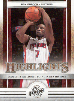 2009-10 Panini Season Update #6 Ben Gordon HL