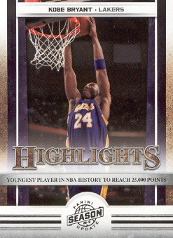 2009-10 Panini Season Update #13 Kobe Bryant HL