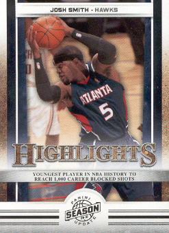 2009-10 Panini Season Update #16 Josh Smith HL