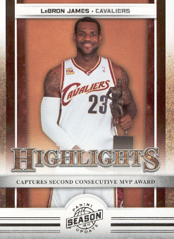 2009-10 Panini Season Update #18 LeBron James HL