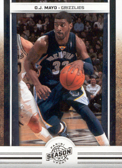 2009-10 Panini Season Update #60 O.J. Mayo