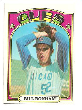 1972 Topps #29B Bill Bonham Green under C and S