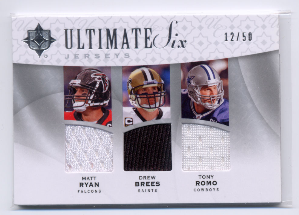 2009 Ultimate Collection Ultimate Six Jerseys #9 Marion Barber/Tony Romo/Drew Brees/Reggie Bush/Michael Turner/Matt Ryan