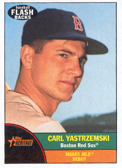 2010 Topps Heritage Baseball Flashbacks #BF7 Carl Yastrzemski