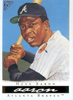2003 Topps Gallery HOF #3 Hank Aaron Black Hat