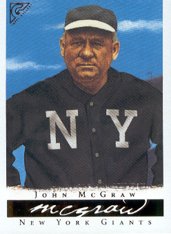 2003 Topps Gallery HOF #8B John McGraw MG NY Logo