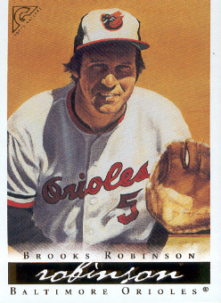2003 Topps Gallery HOF #16 Brooks Robinson Yellow