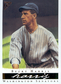 2003 Topps Gallery HOF #38 Bucky Harris Black W