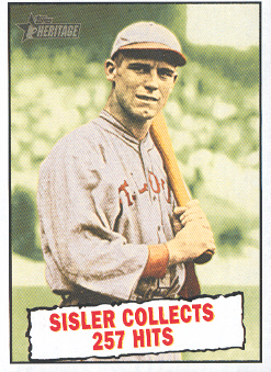 2010 Topps Heritage #402 George Sisler BT