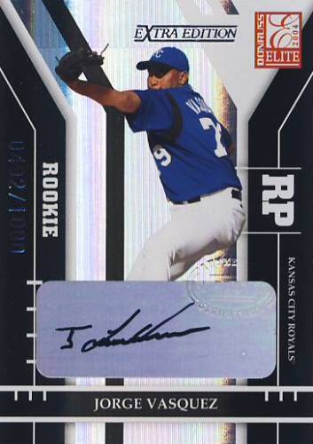 2004 Donruss Elite Extra Edition #256 Jor Vasquez AU/1000 RC