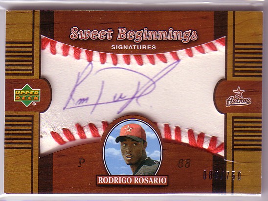 2002 Sweet Spot #137 Rodrigo Rosario T1 AU RC