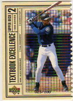 1999 Upper Deck Textbook Excellence Triple #T26 Alex Rodriguez