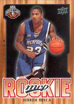 2008-09 Upper Deck MVP #201 Derrick Rose RC