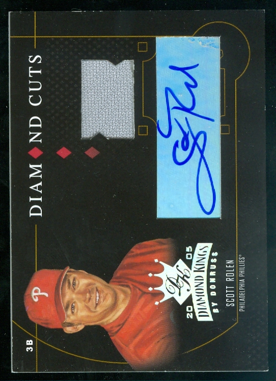2005 Diamond Kings Diamond Cuts Signature Jersey #41 Scott Rolen/10