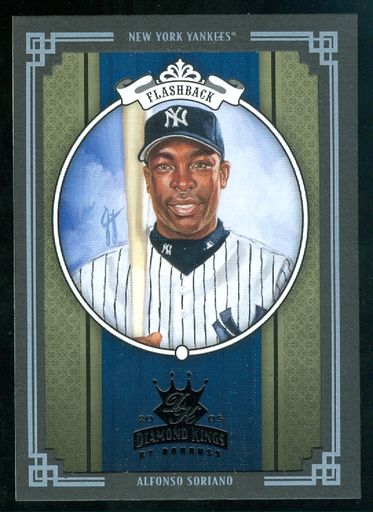 2005 Diamond Kings Framed Black #279 Alfonso Soriano Yanks