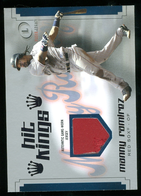 2004 Fleer Legacy Hit Kings Patch Silver #MR Manny Ramirez