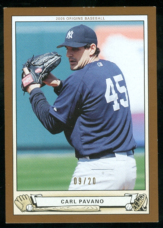 2005 Origins Gold #19 Carl Pavano