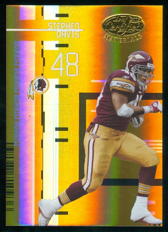 2005 Leaf Certified Materials Mirror Gold #150 Stephen Davis