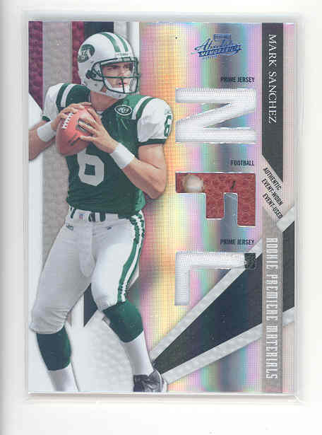 2009 Absolute Memorabilia Rookie Premiere Materials NFL Spectrum Prime #205 Mark Sanchez