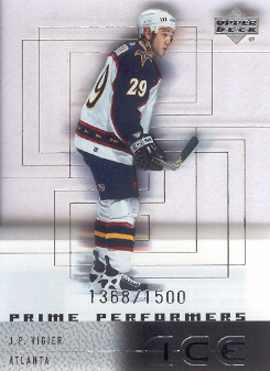2000-01 Upper Deck Ice #107 J.P. Vigier RC